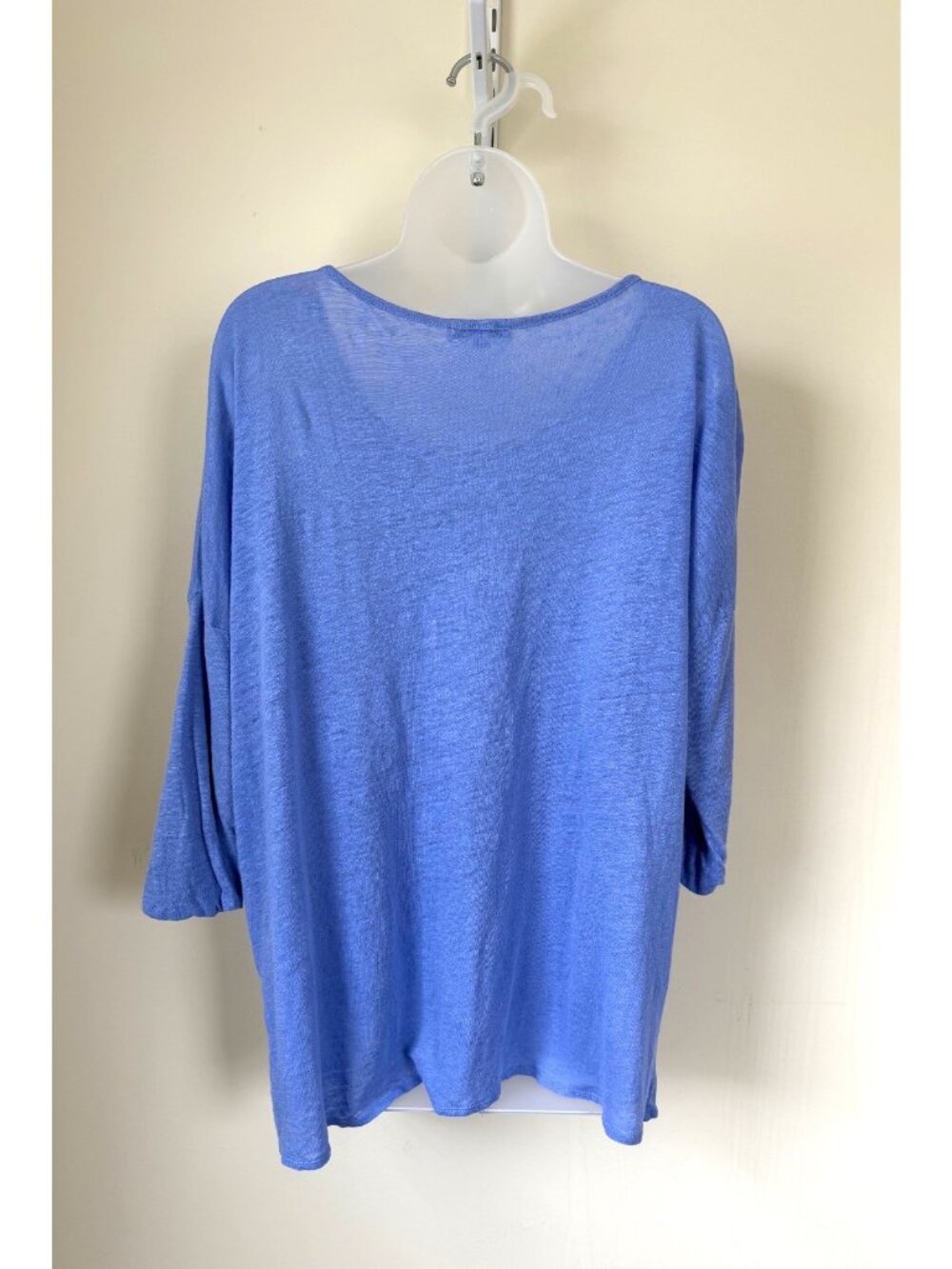 Calypso St. Barth Blue 100% Linen Oversized Tunic Top Women’s XS - Picture 2 of 14